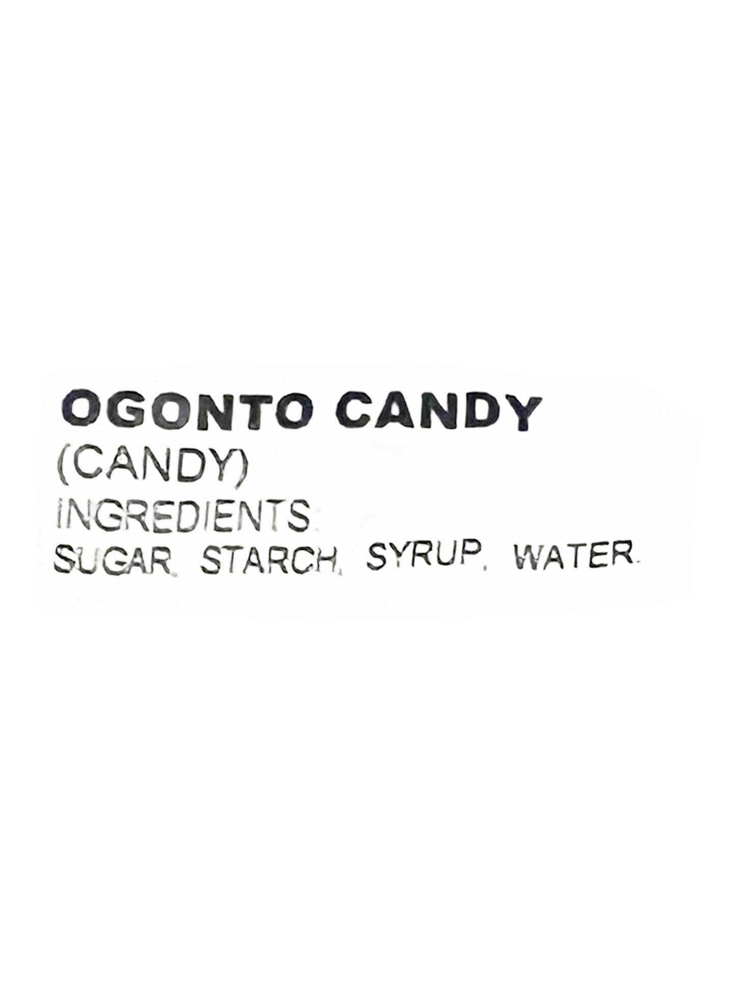 Ogontoh Pure Cane Sugar Candy 4.5oz