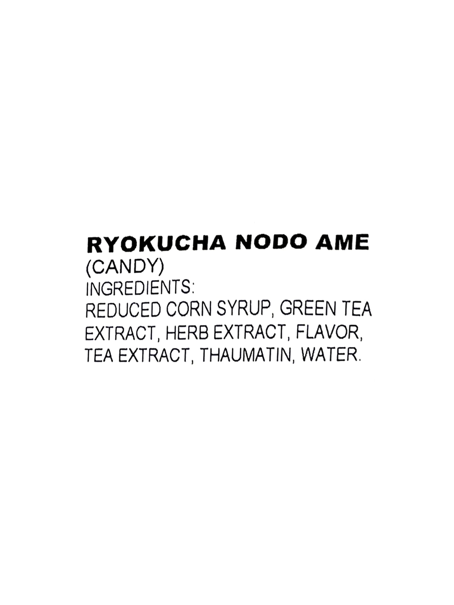 Senjaku Non Sugar Ryokucha Nodo Ame Candy 2.82oz