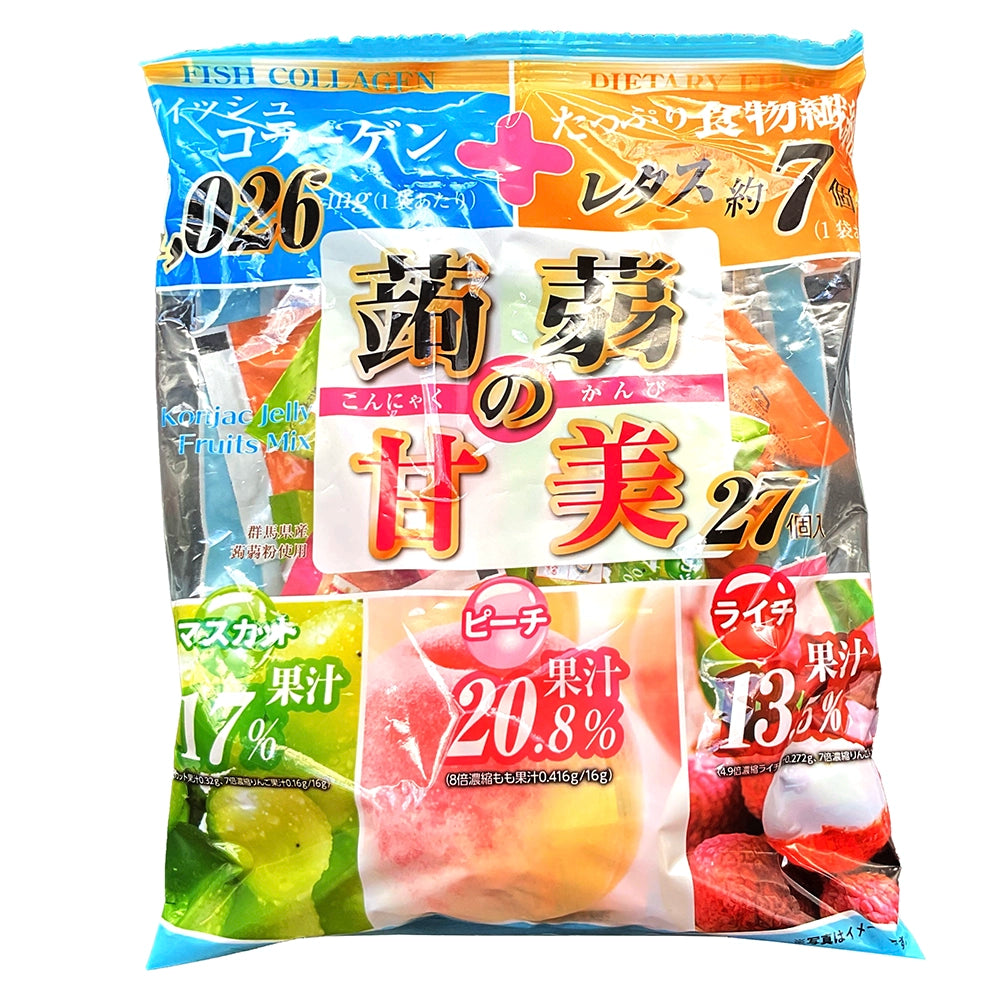 Yukiguni Konjac Jelly Lychee & Muscat & Peach 15.2 oz