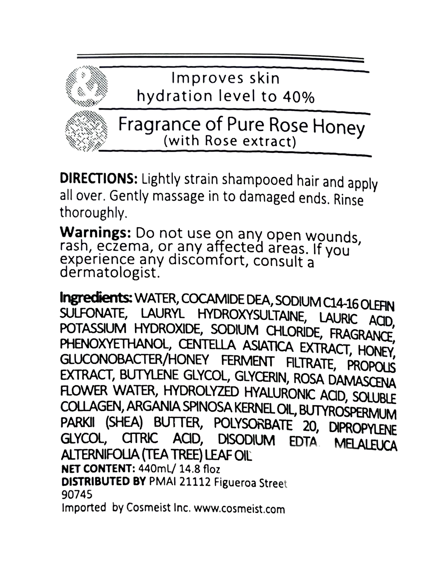 &honey Melty Moist Rose Gel Body Wash Refill 14.8 fl oz