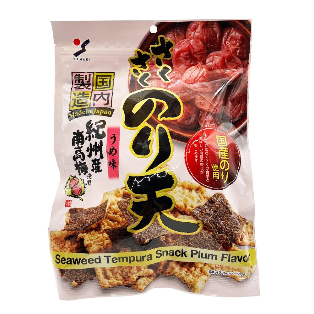 Yamaei Nori Ten Seaweed Tempura Snack Plum Flavor 2.46 oz