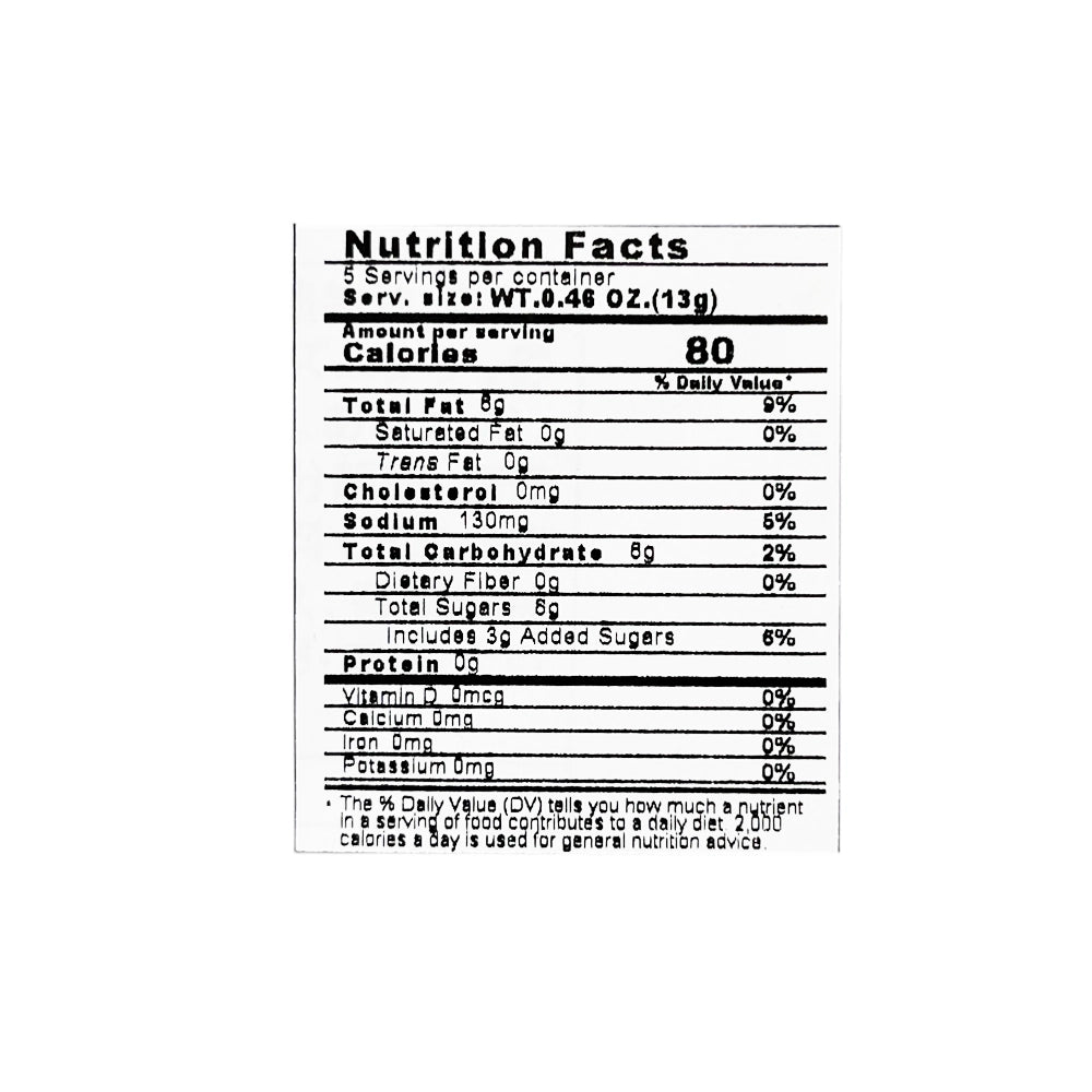 Yamaei Nori Ten Seaweed Tempura Snack Chili Oil Flavor 2.29 oz