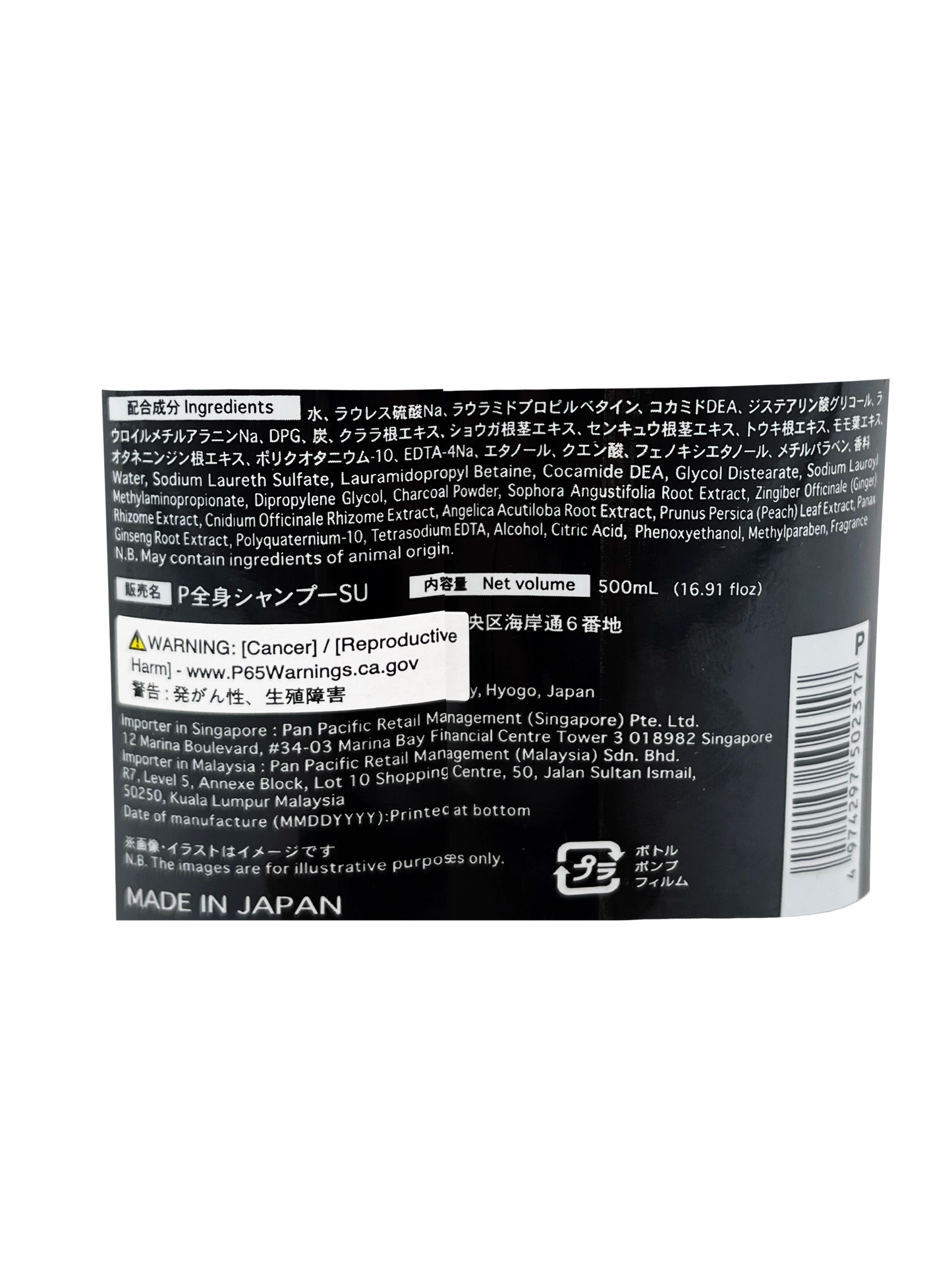 Charcoal Pore Cleaning 3-in-1 Whole Body Wash 16.9 fl oz