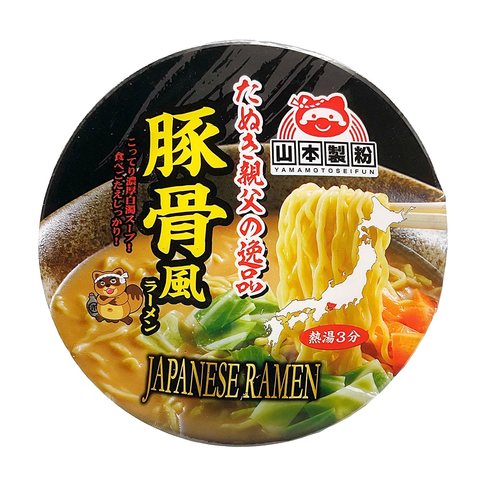 Yamamotoseifun Tanuki Oyaji No Ippin Tonkotsufu Ramen Cup 3.2 oz