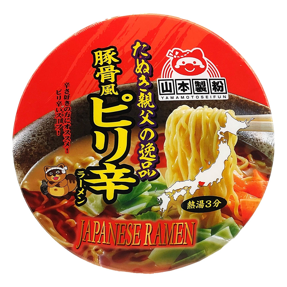 Yamamotoseifun Tanuki Oyaji No Ippin Cup Pirikara Ramen 3.2 oz