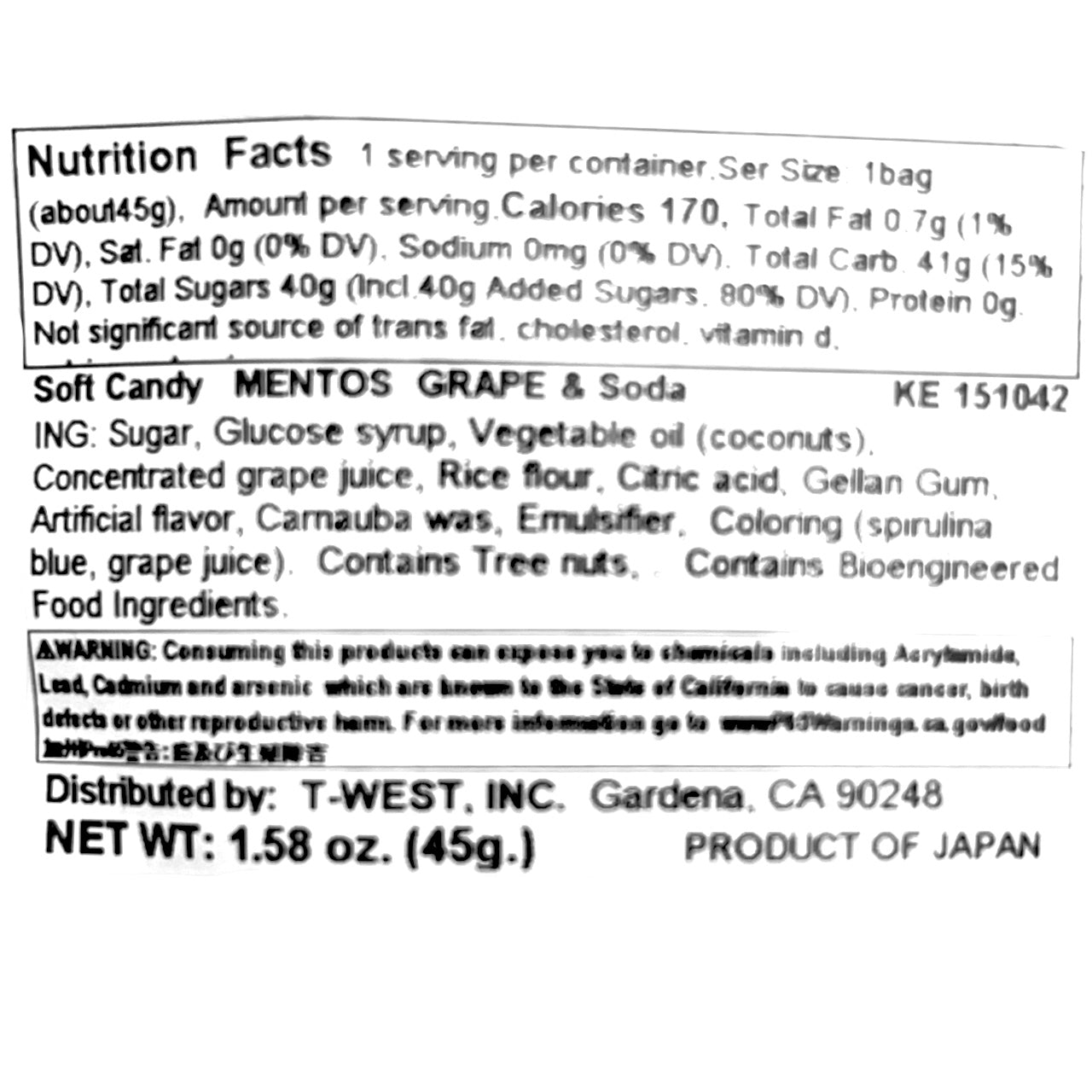 Mentos Duo Grape & Soda 1.58 oz