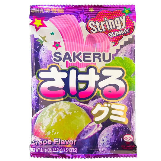 UHA Mikakuto Sakeru Gummy Grape Flavor 7 Sheets 1.16 oz