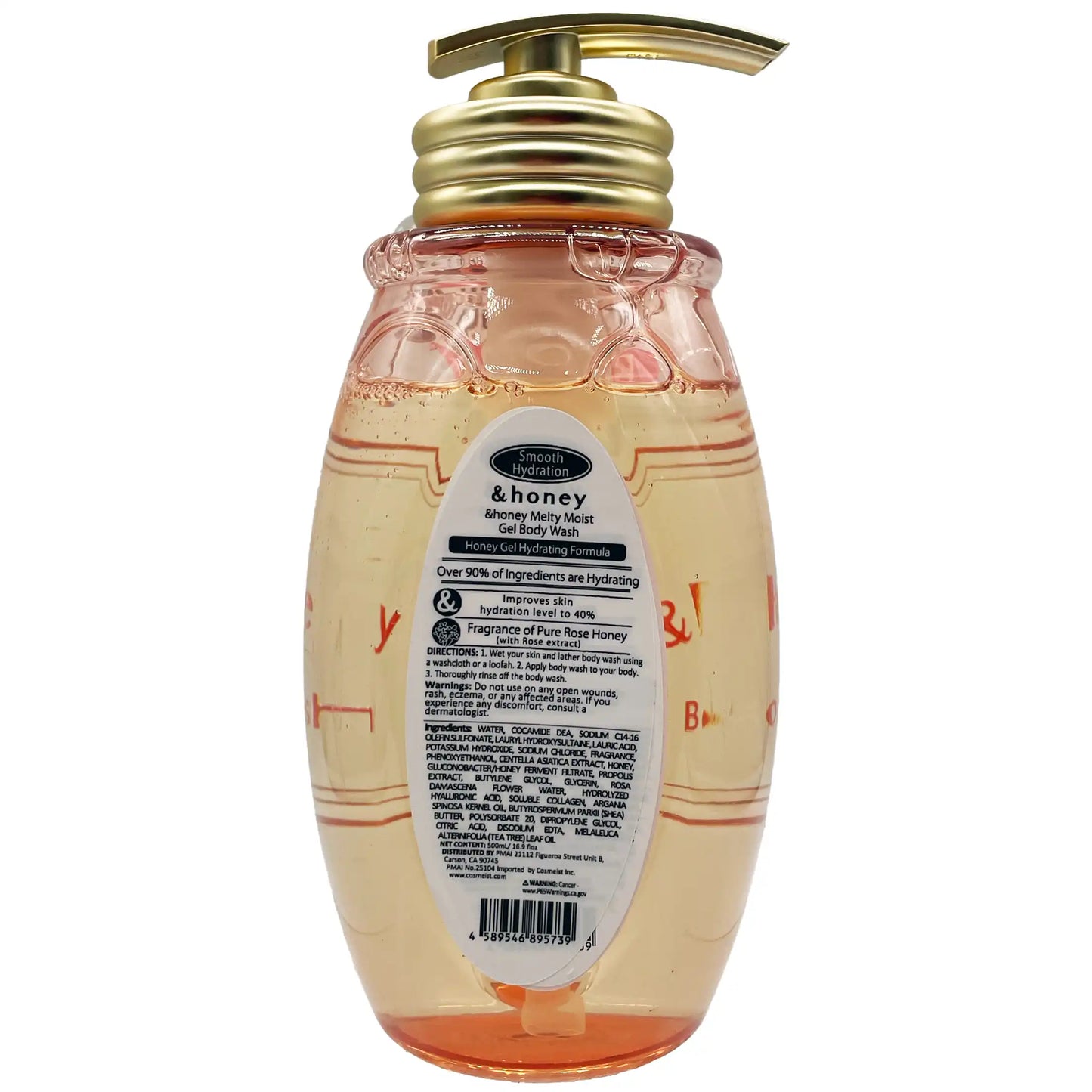 &honey Melty Moist Gel Body Wash Rose Honey Fragrance 500 ml