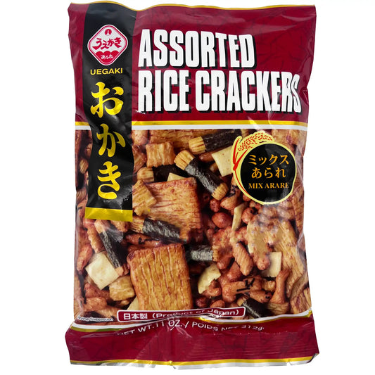Uegaki Assorted Rice Crackers Mix Arare 11 oz