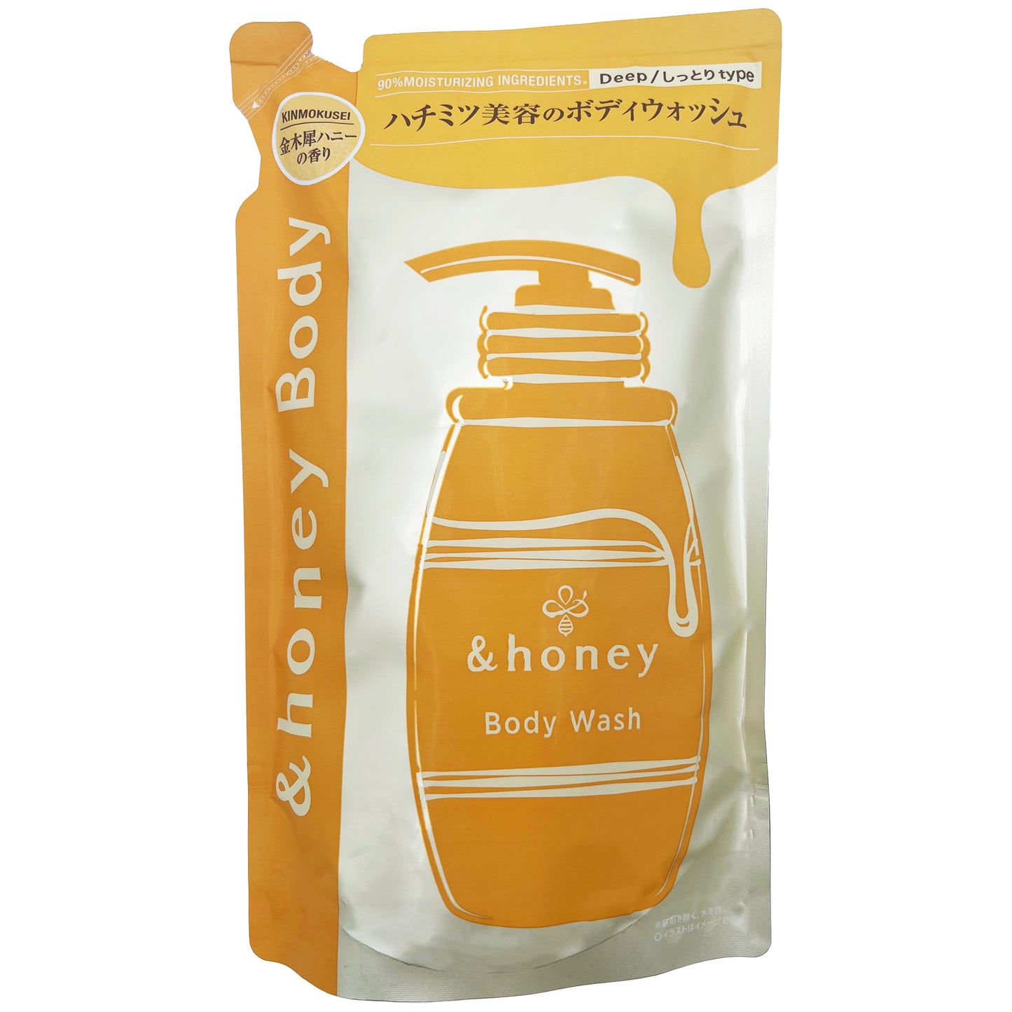&honey Deep Moist Gel Body Wash Refill 440ml