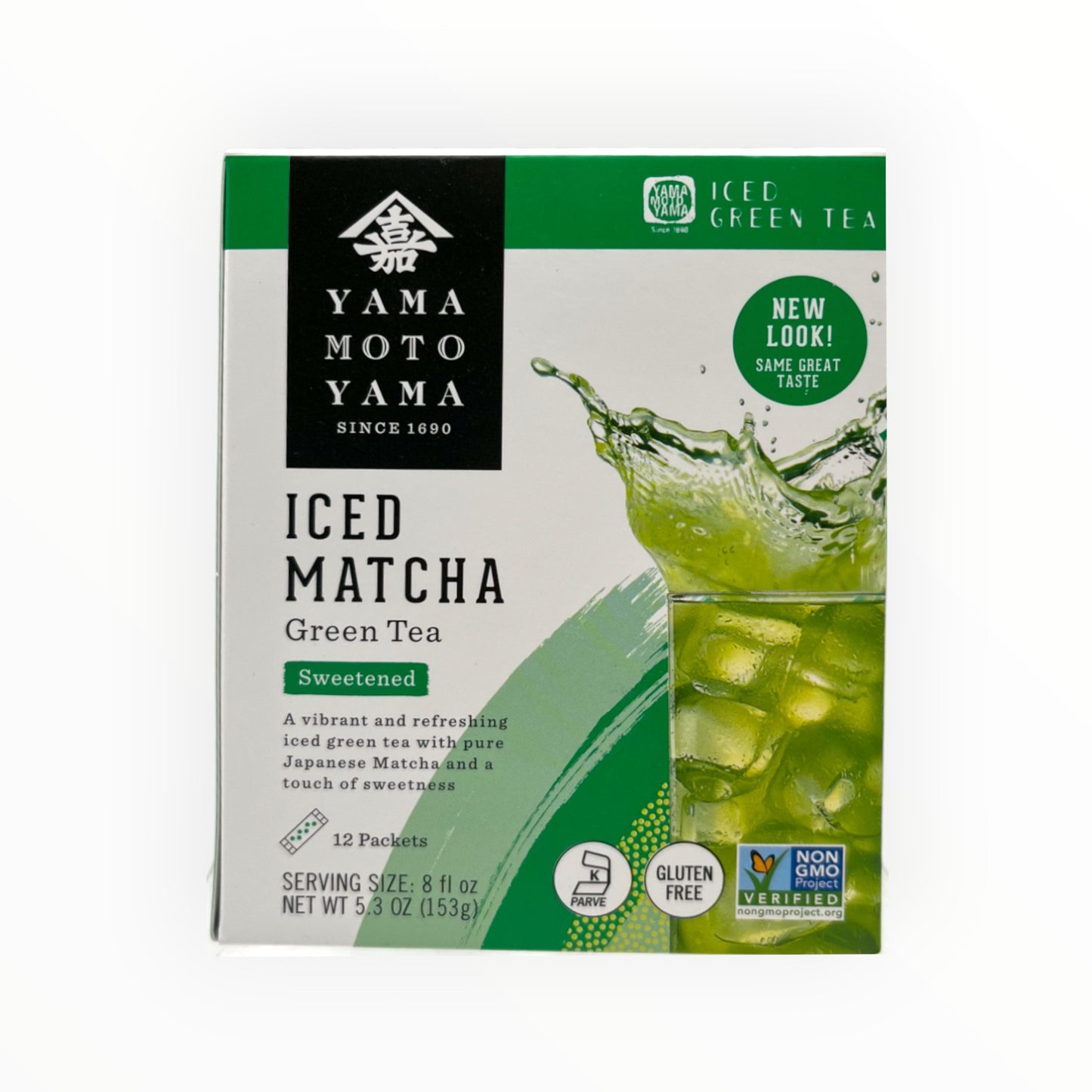 Yamamotoyama Iced Matcha Sweetened 12 Packs 5.3 oz