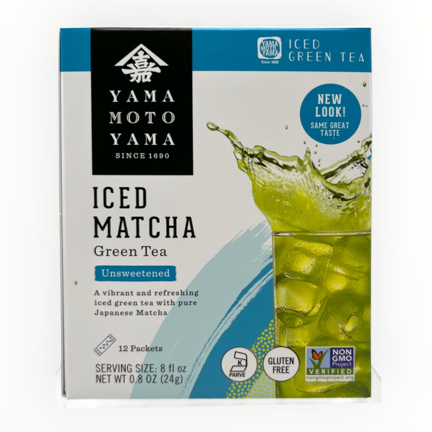 Yamamotoyama Iced Matcha Unsweetened 12 Packs 0.8 oz