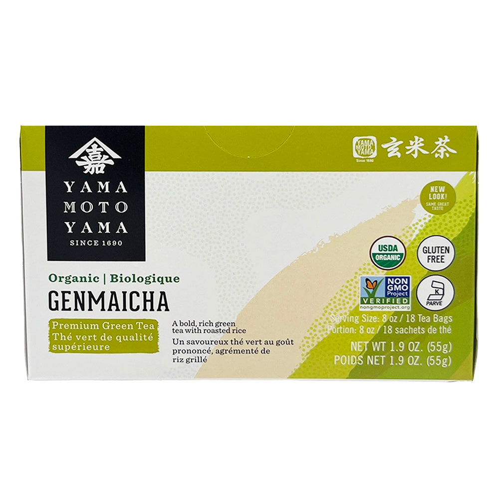 Yamamotoyama Organic Genmaicha Tea 18 Bags 1.9 oz