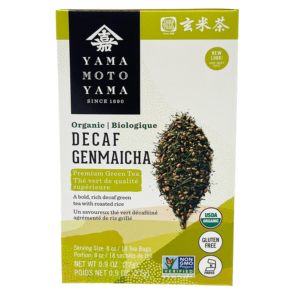 Yamamotoyama Organic Decaf Genmaicha 18 Bags 0.9 oz