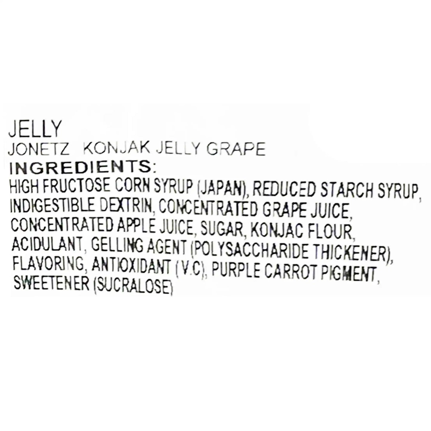 Jonetz Konjac Jelly Grape Flavor 6 Piece 4.23 oz