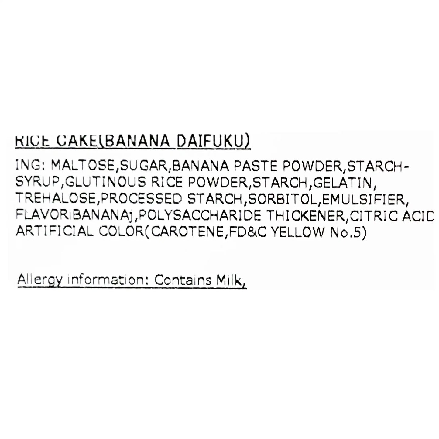 Kubota Banana Daifuku Mochi 8 Piece 7 oz