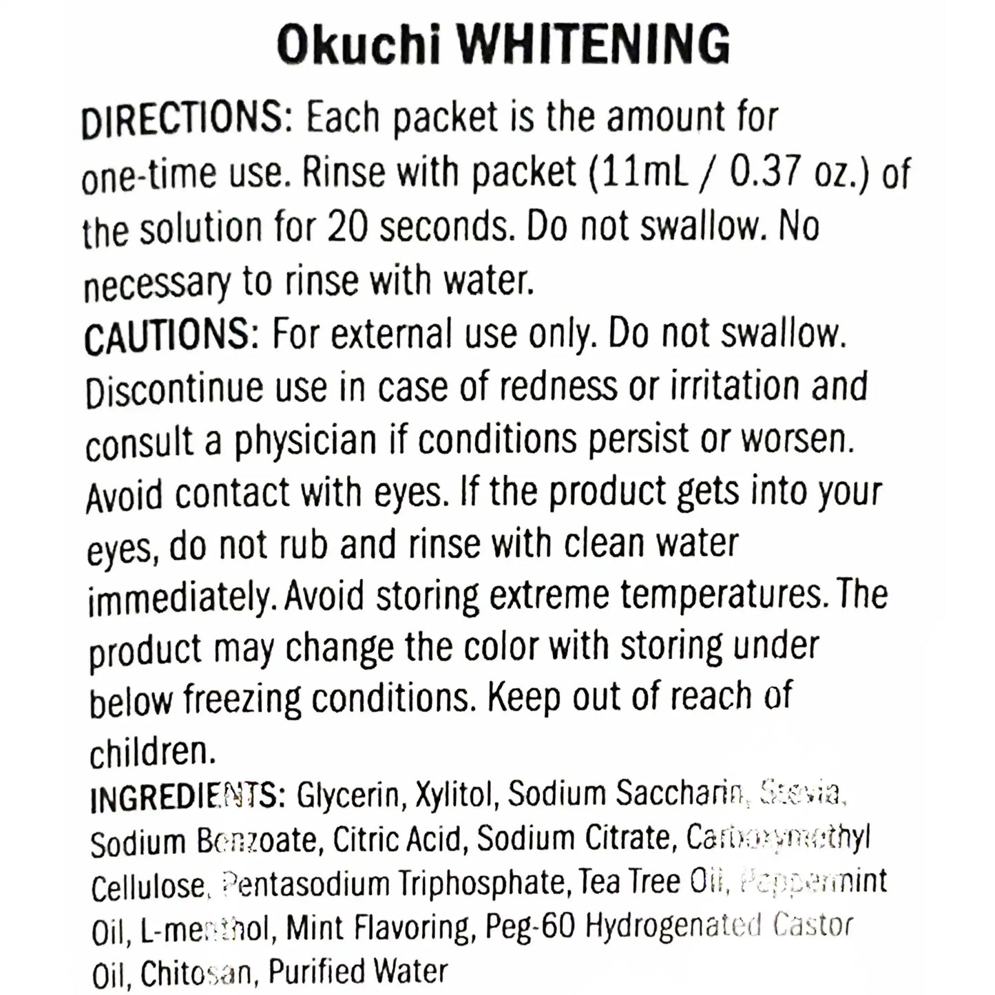 Okuchi Whitening Mouthwash 6.85 fl. oz