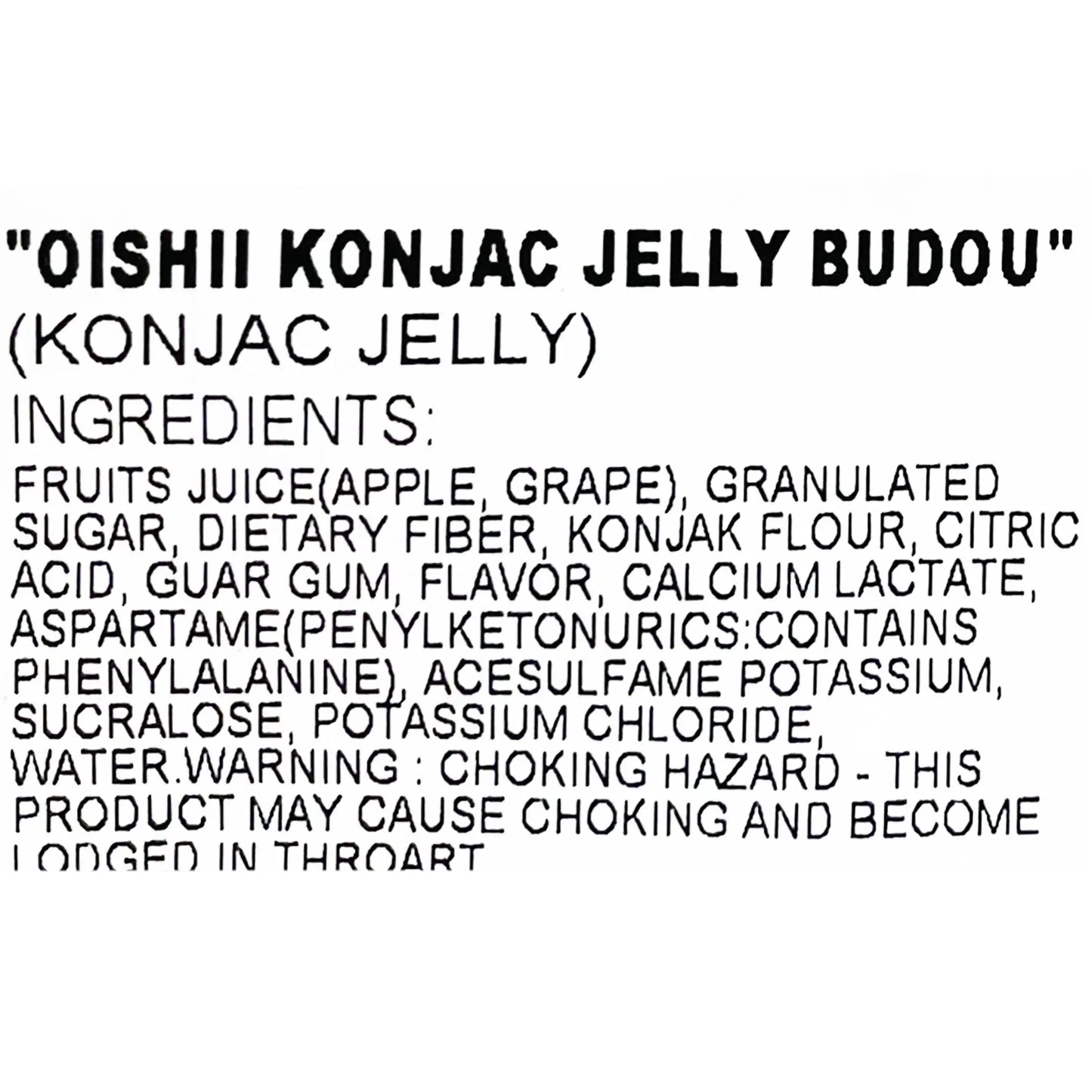Tarami Oishii Konjac Jelly Grape Flavor 5.29 oz