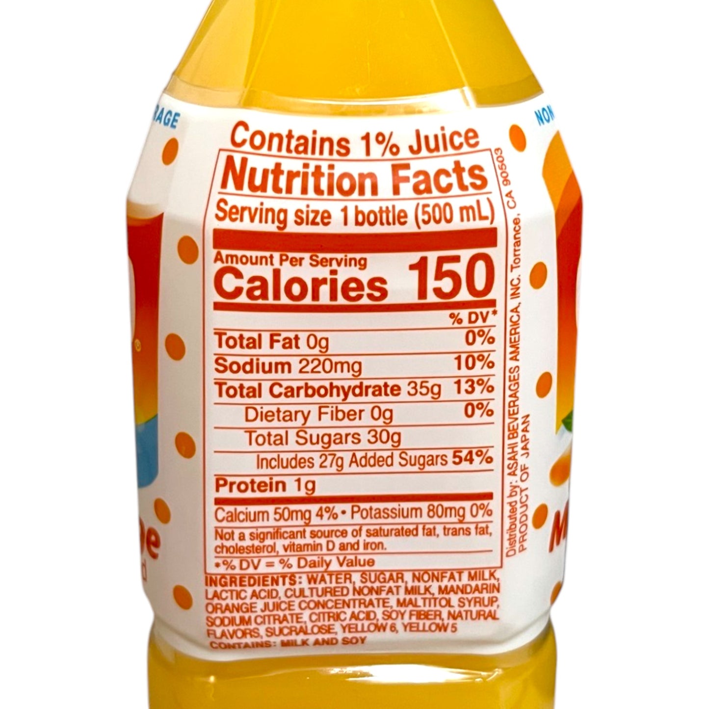 Asahi Calpico Mandarin Orange 16.9 fl oz