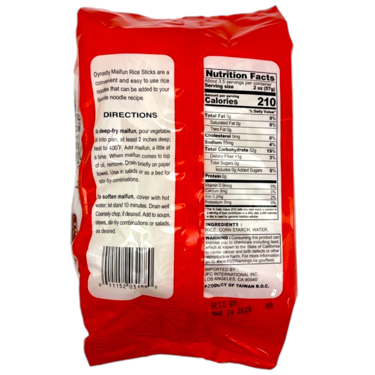 Dynasty Maifun Rice Noodle Sticks 6.75 oz