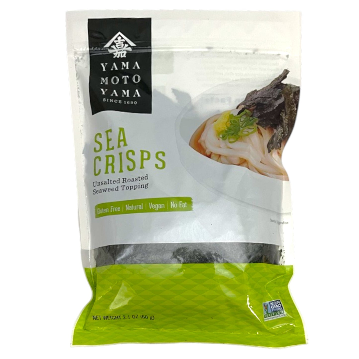 Yamamotoyama Sea Crisps Unsalted Roasted Seaweed Toppings 2.1 oz