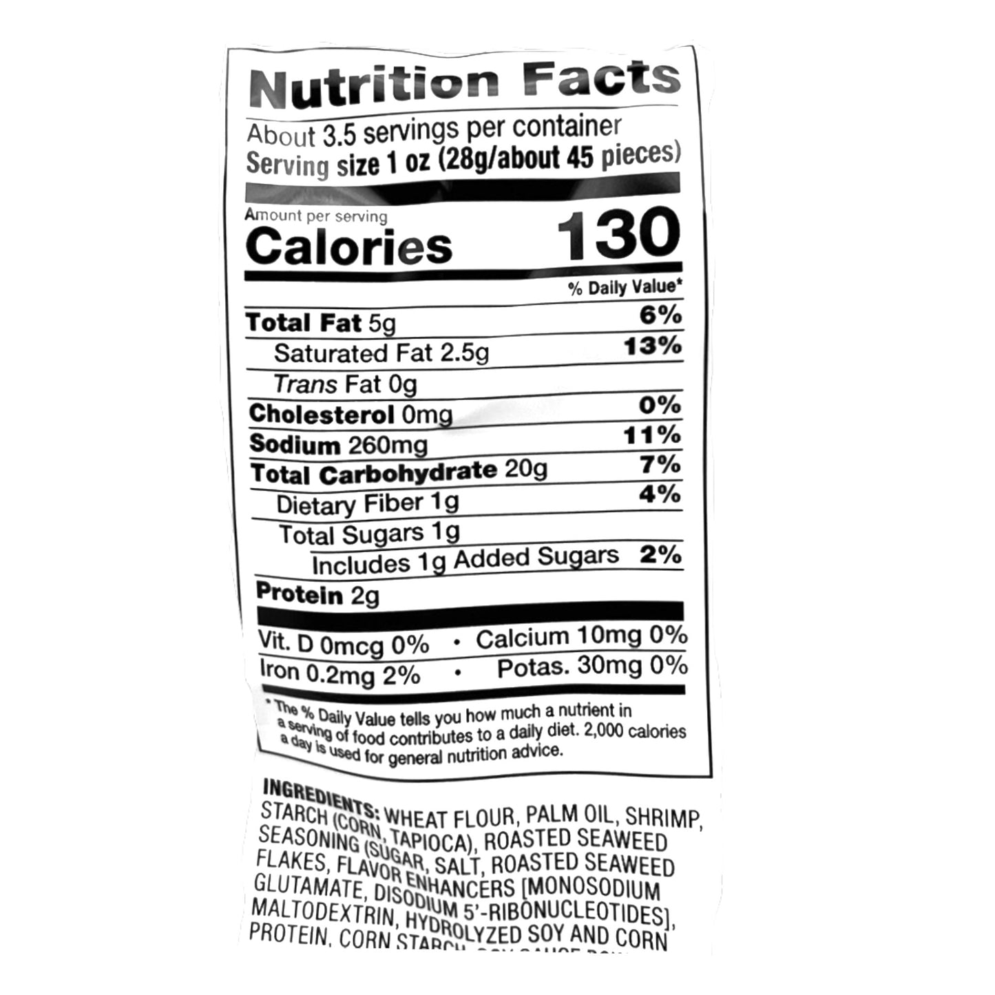 Calbee Shrimp Chips Seaweed 3.3 oz