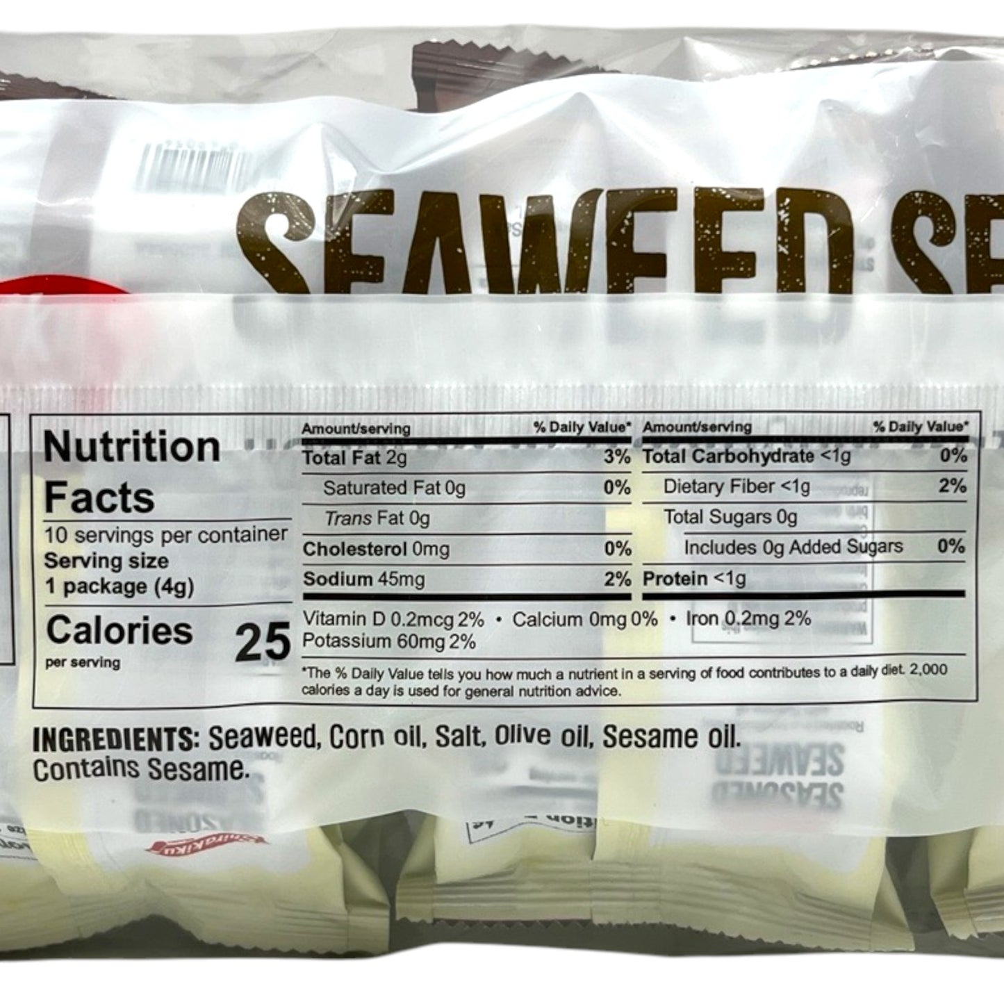 Shirakiku Roasted Seaweed 10PK 1.41 oz