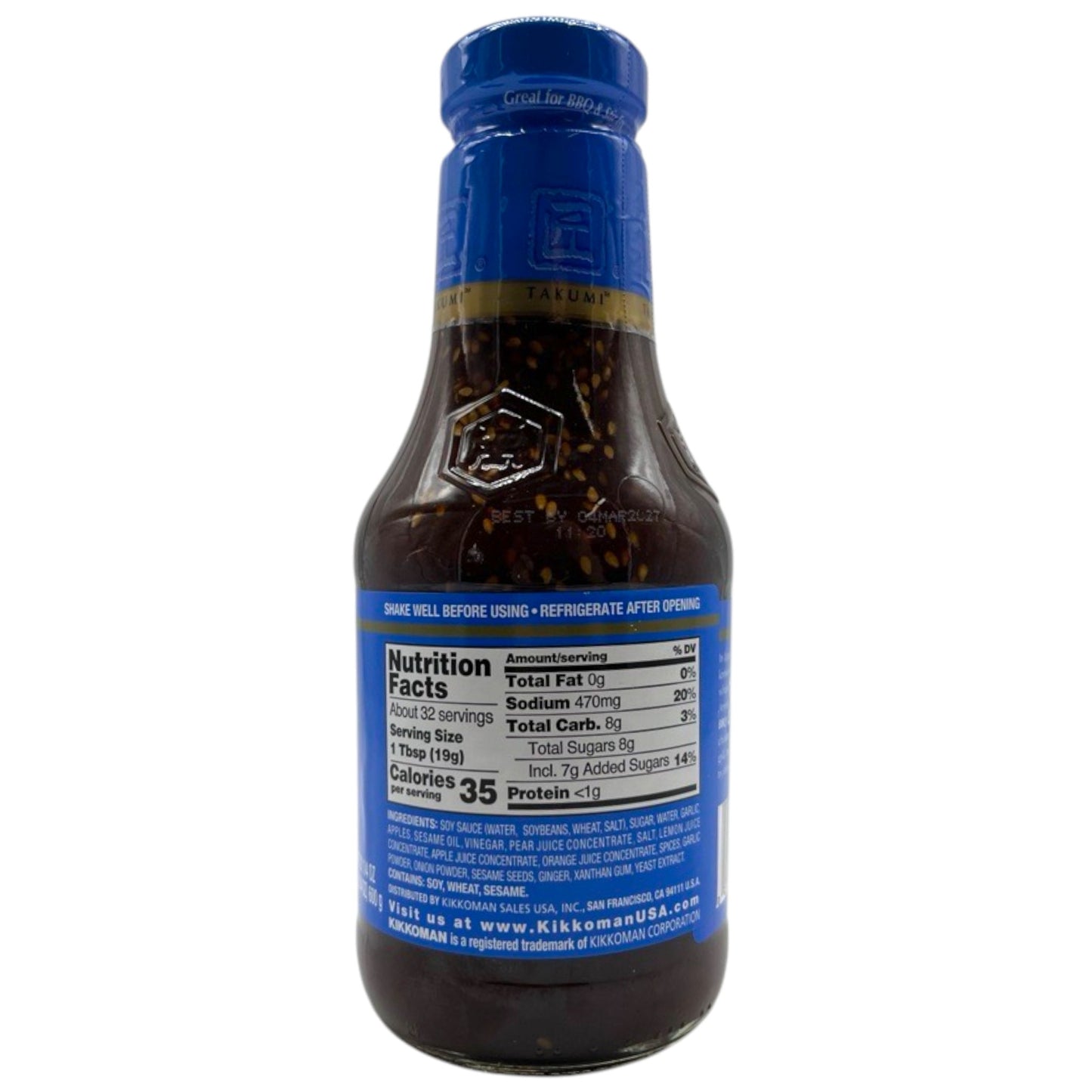 Kikkoman Takumi Teriyaki Korean BBQ Sauce 21.25 oz