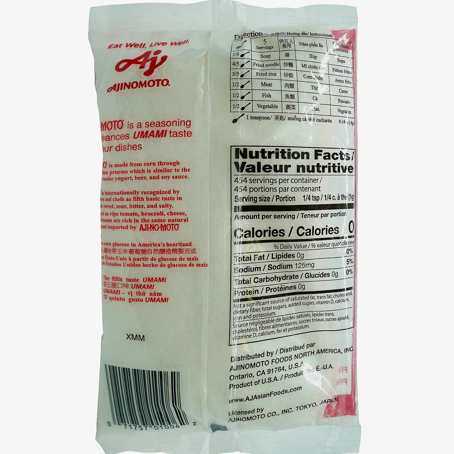 Ajinomoto MSG in Bag 16 oz