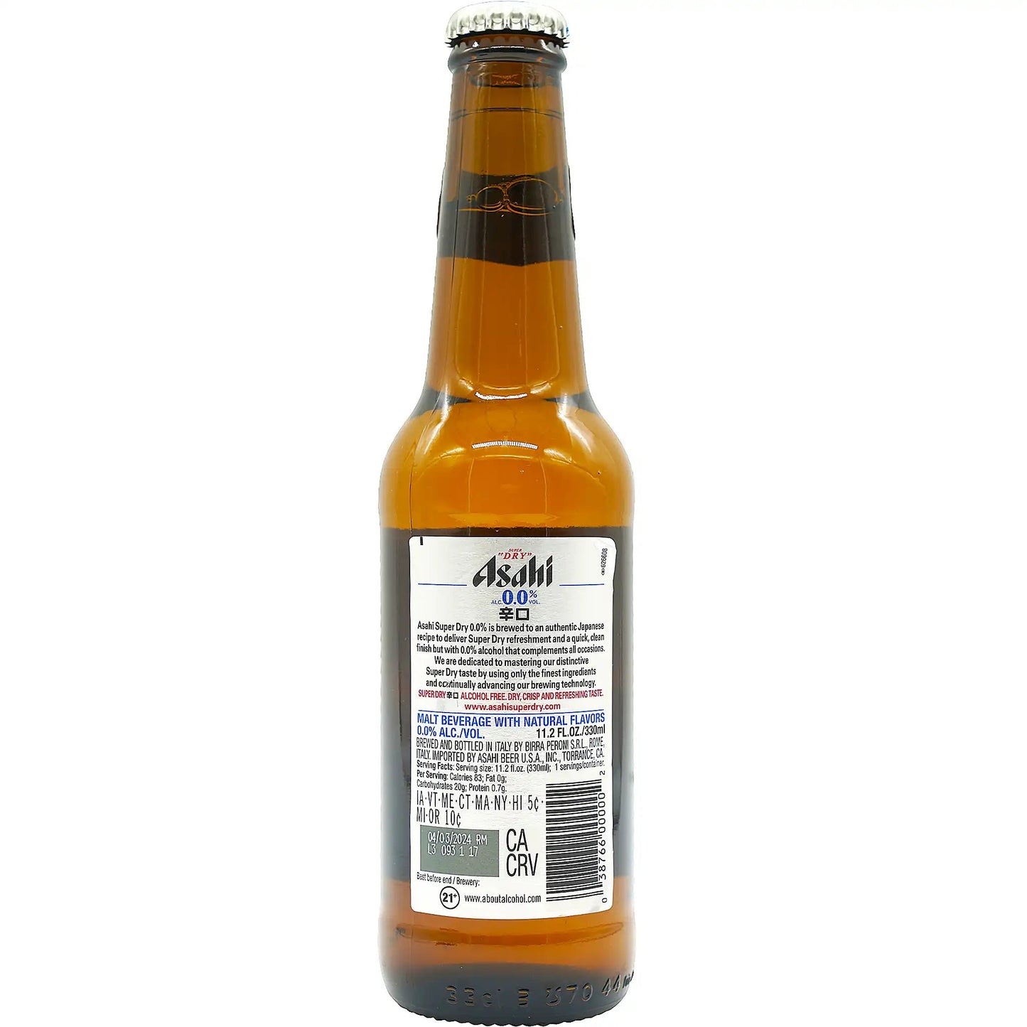 Asahi Super Dry Beer Non- Alcohol 11.2 fl. oz