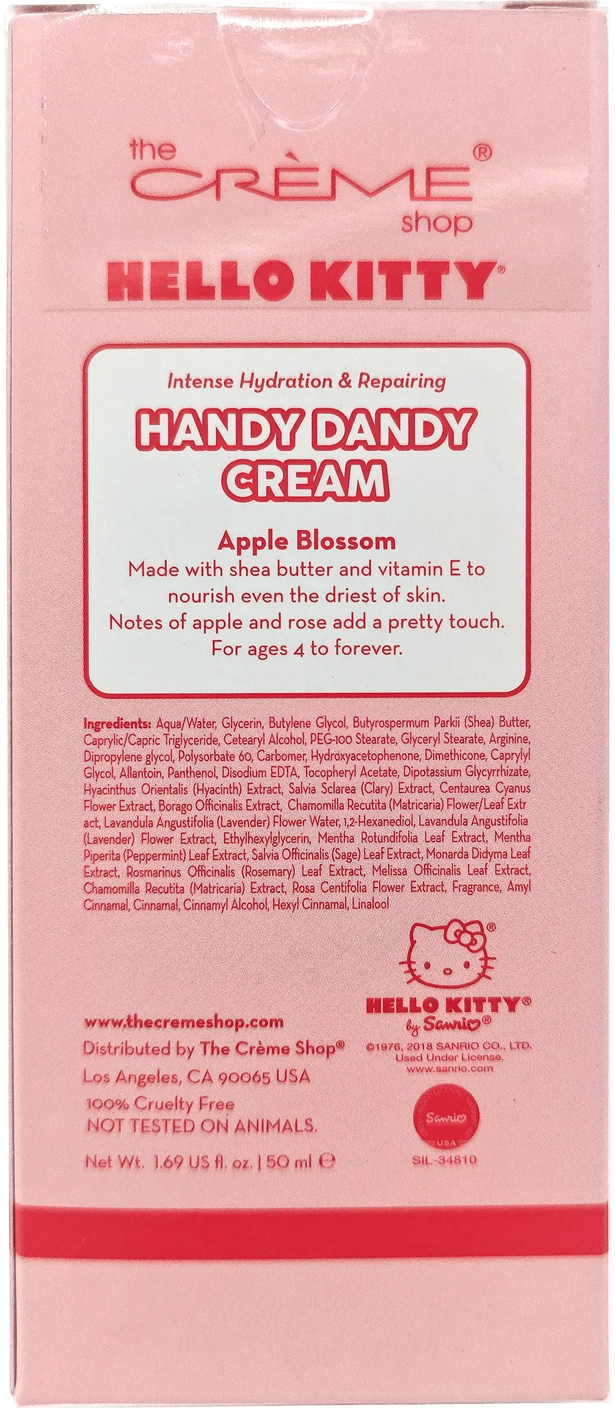 Handy Dandy Cream Hello Kitty Repairs and Hydrates 1.69 oz - Tokyo Central - Hand&Foot - Creme -