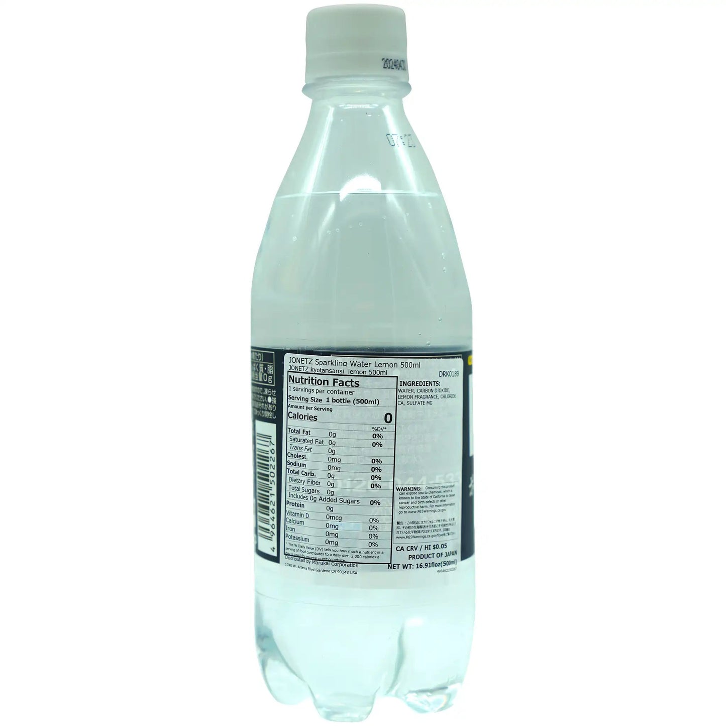 Jonetz Sparkling Water Lemon 16.9 fl.oz - Tokyo Central - Soft Drinks - Jonetz -