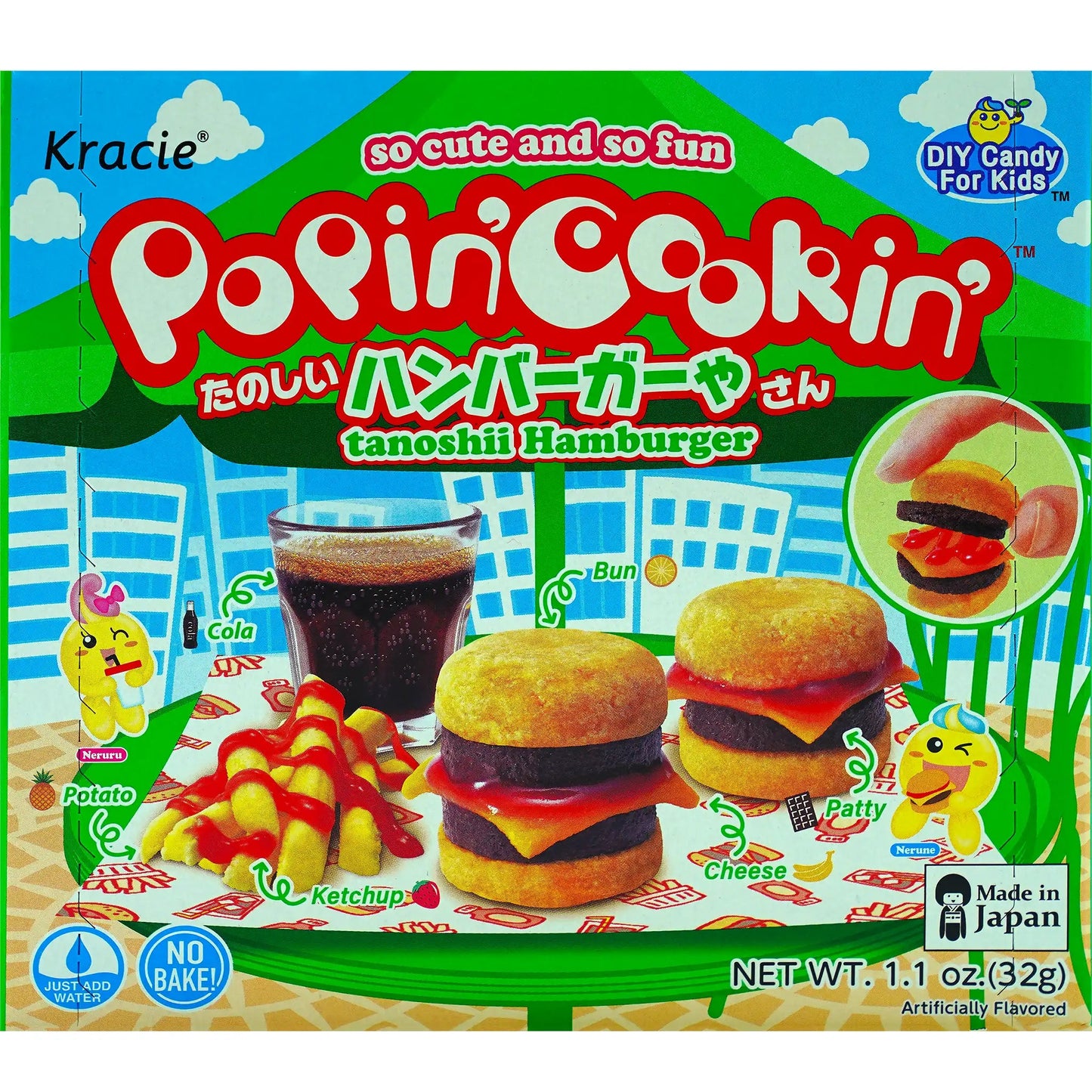 Popin Cookin Hamburger Kit 1.1 oz - Tokyo Central - Candy - Kracie -