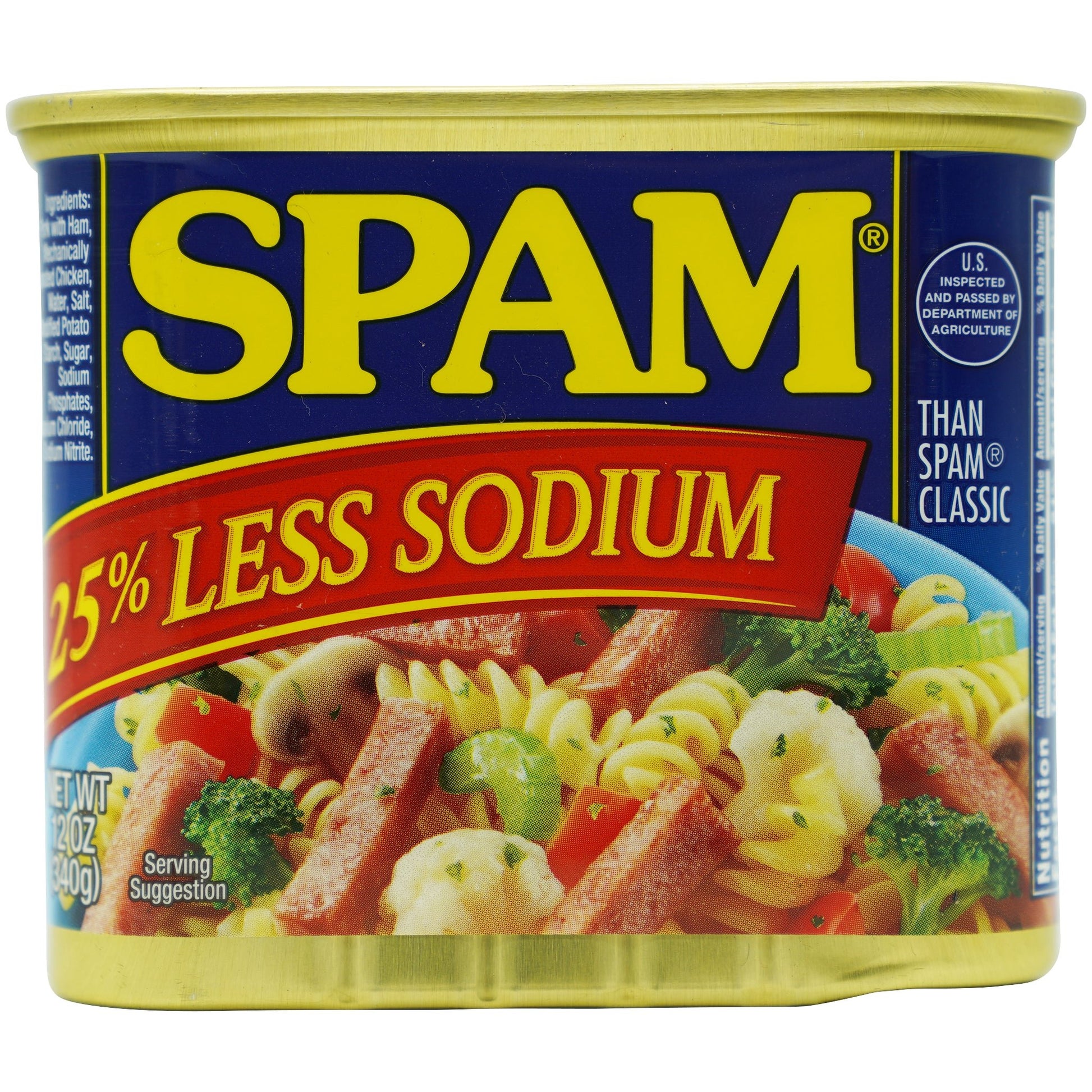 Spam Lunch Meat Less Sodium 12 oz - Tokyo Central - Canned Foods - Spam -