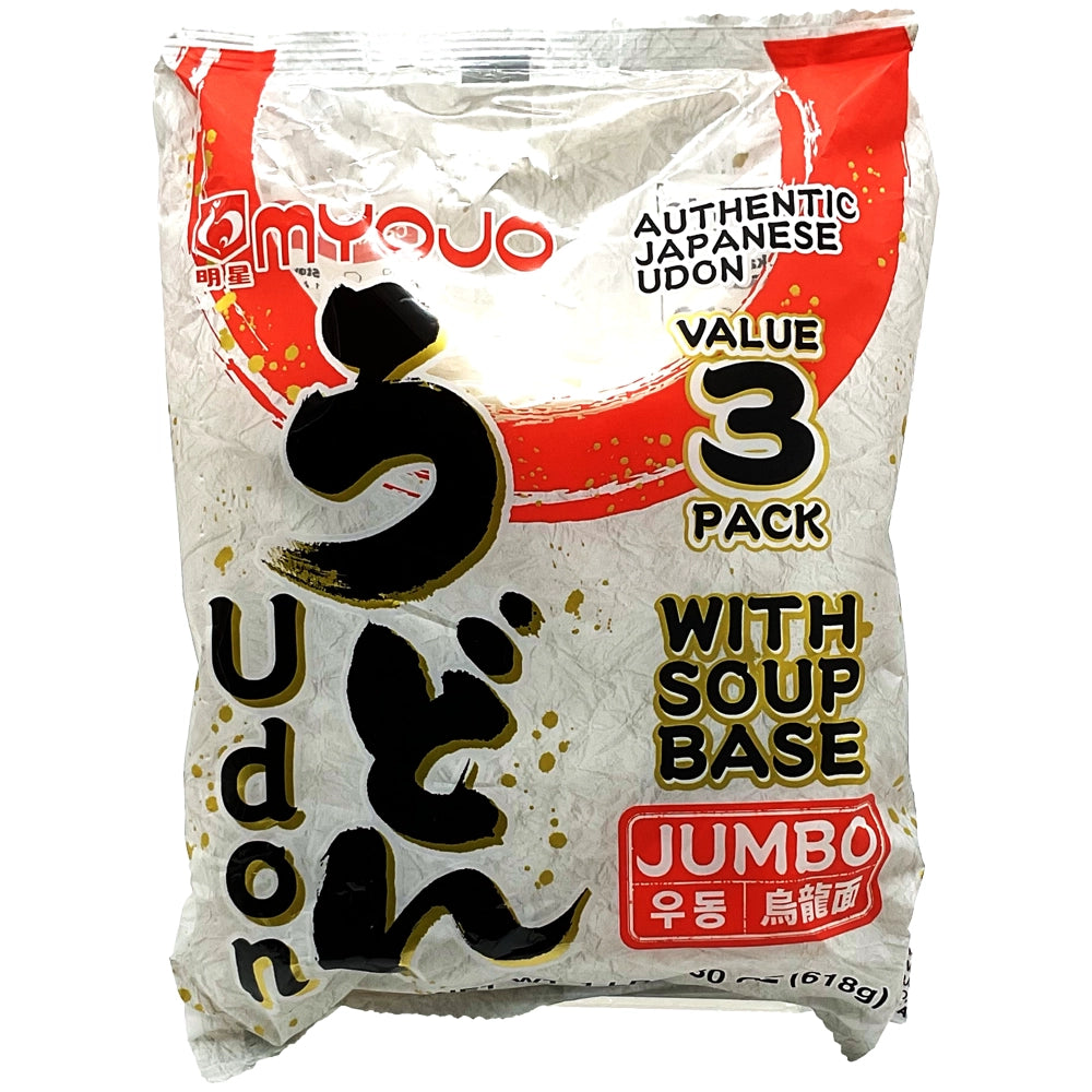 Myojo Jumbo Nama Udon with Soup 3 Packs