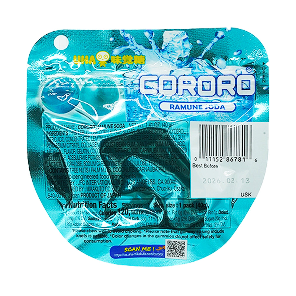 UHA Mikakuto Gummy Cororo Ramune 1.41 oz