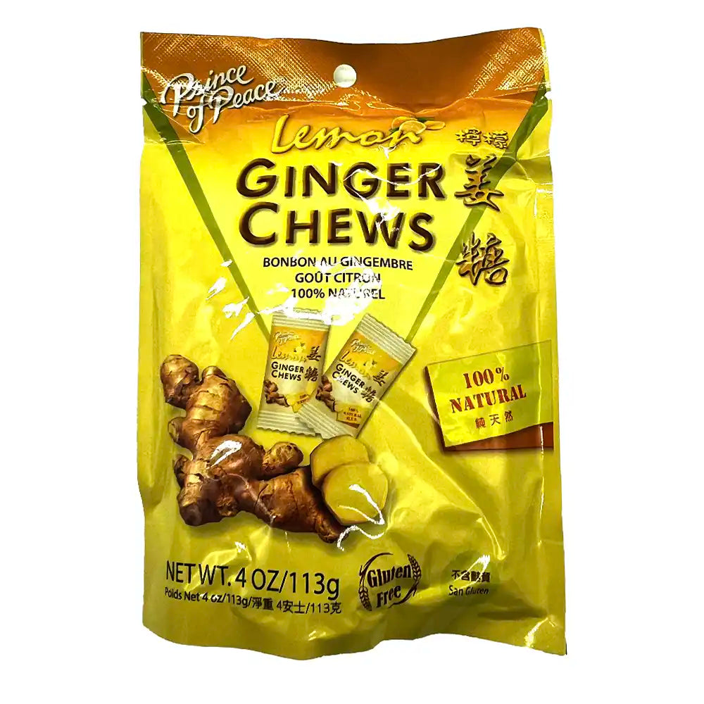 Prince of Price Lemon Ginger Chews 4 oz
