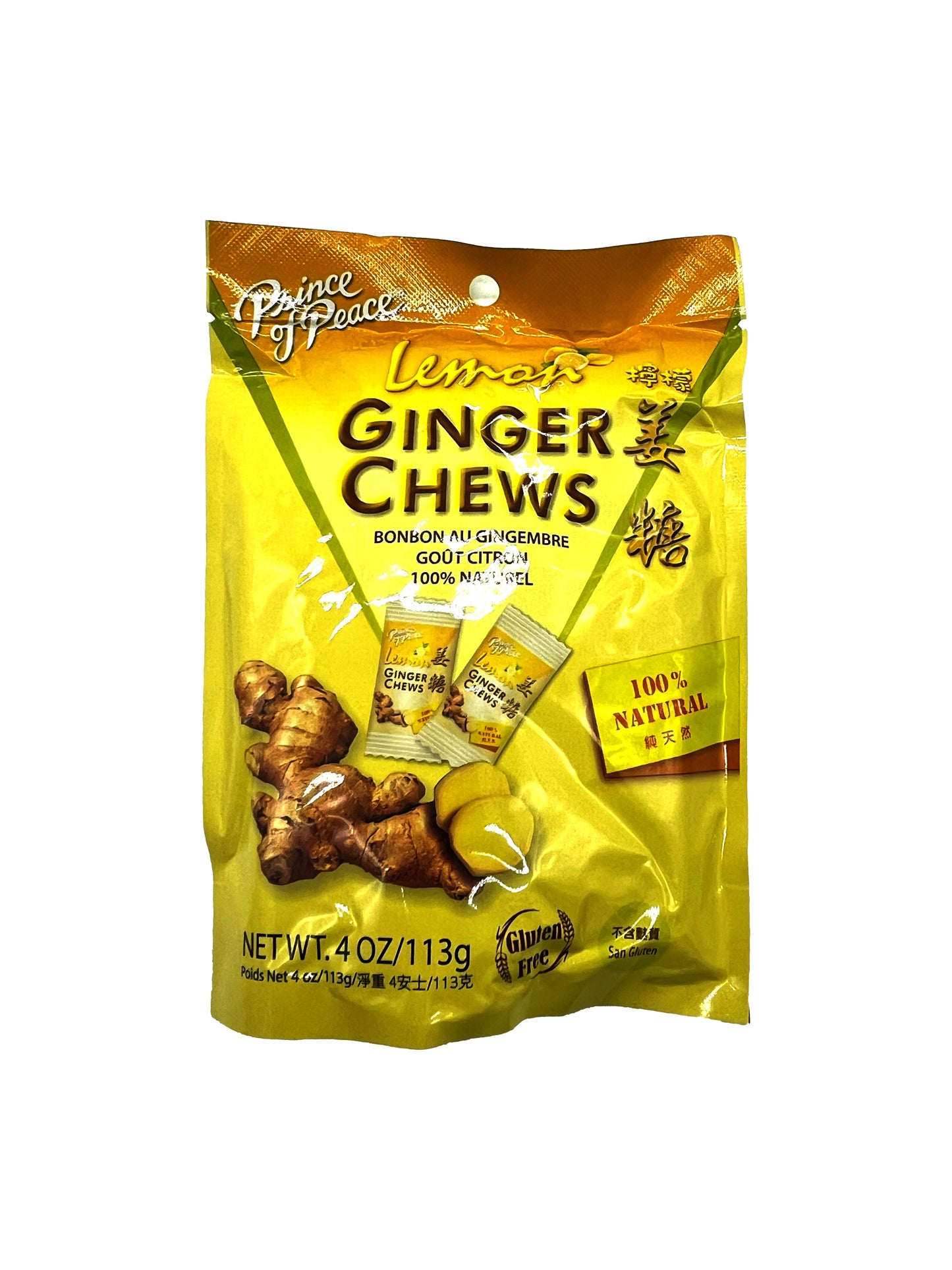 Prince of Price Lemon Ginger Chews 4 oz