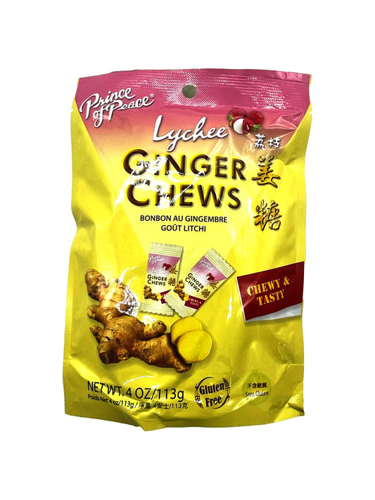 Prince of Peace Lychee Ginger Chews 4 oz