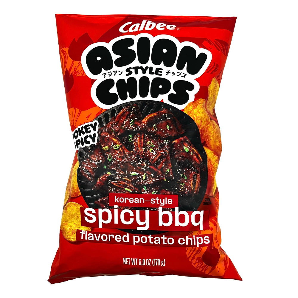 Calbee Asian Style Chips Korean-Style Spicy BBQ 6.0 oz