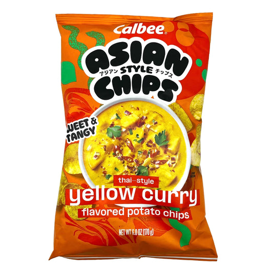 Calbee Asian Style Chips Thai Yellow Curry 6.0 oz