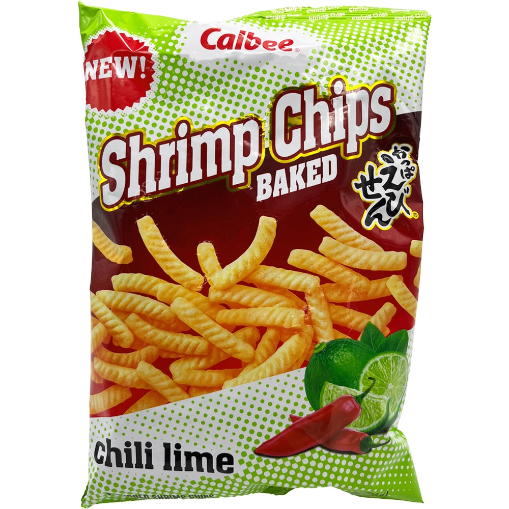 Calbee Baked Shrimp Chips Ebisen Chili Lime Flavor 3.3 oz