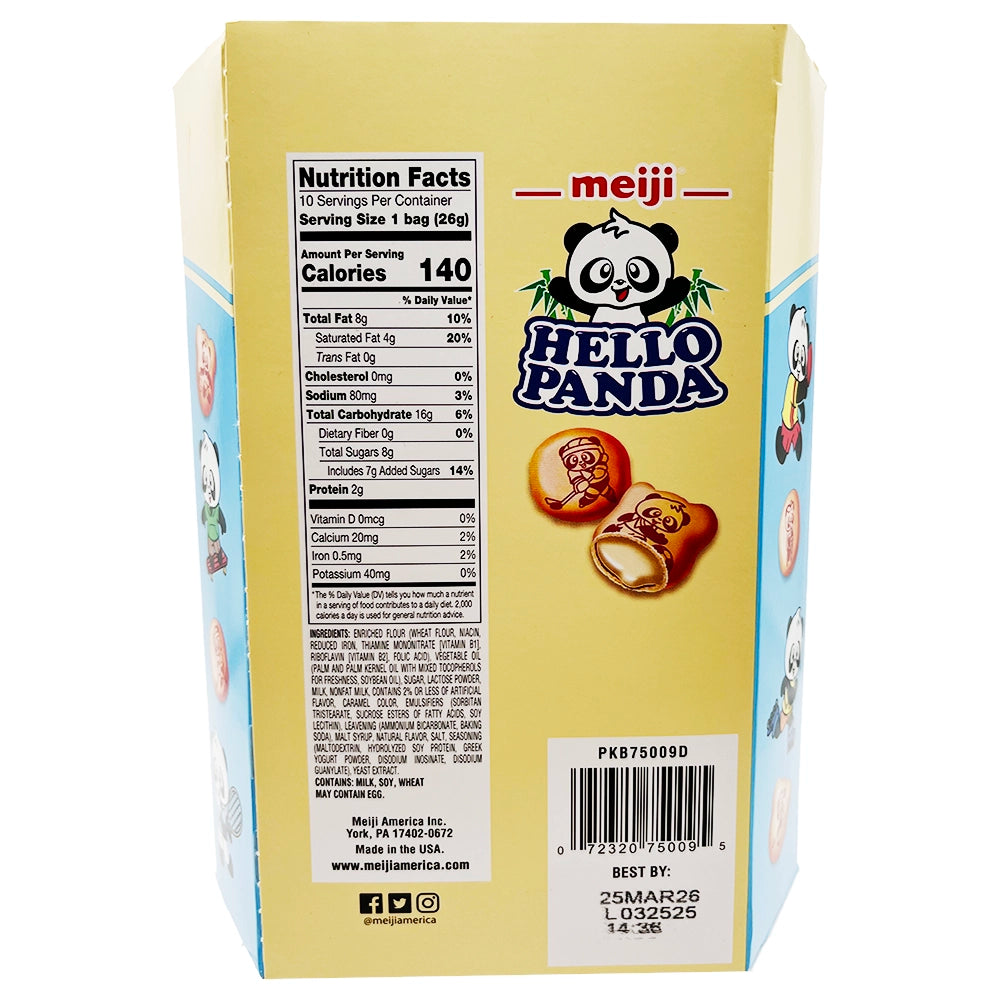 Meiji Hello Panda Milk Large 9.1 oz