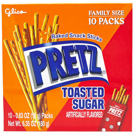 Glico Pretz Toasted Sugar 10P 6.35 oz