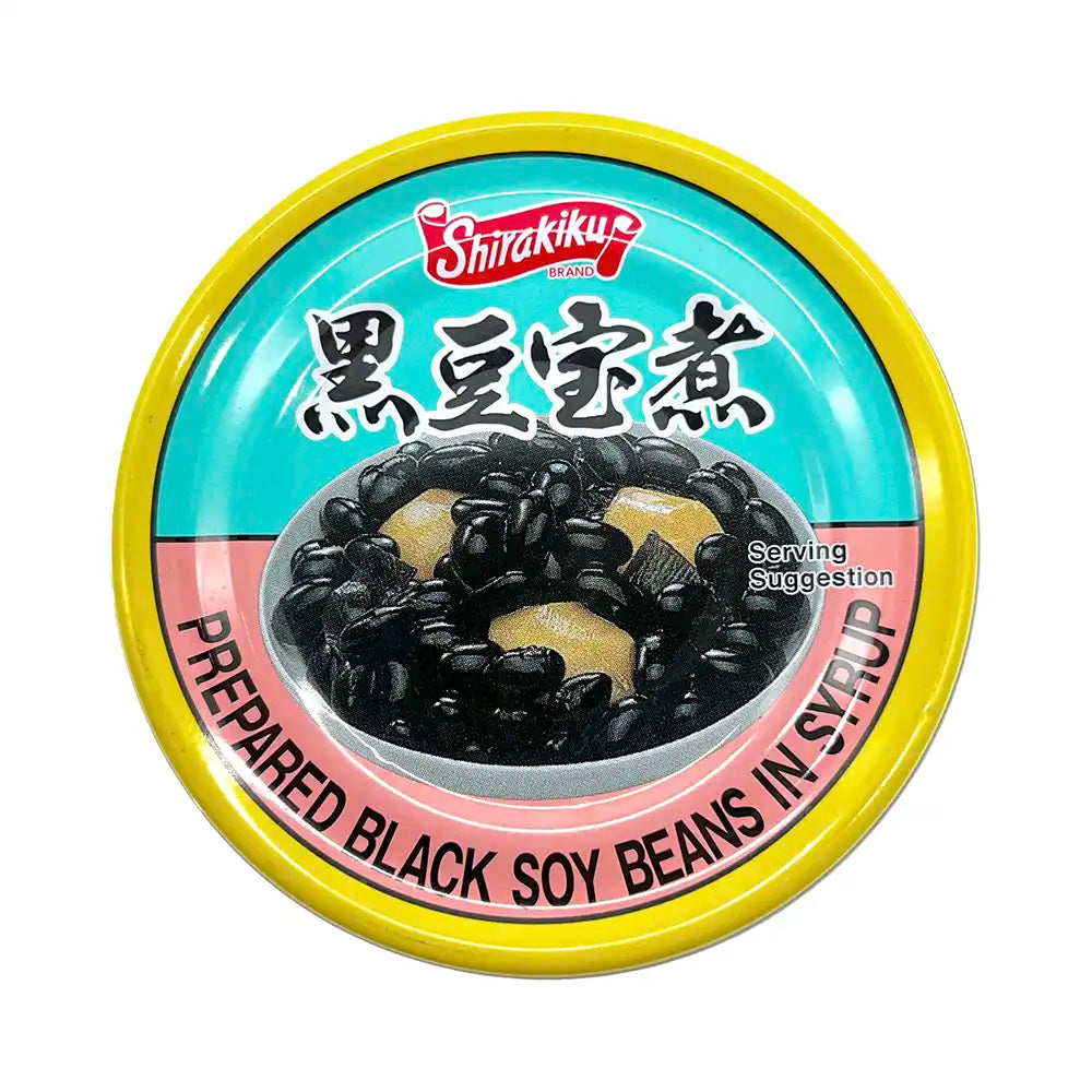 Shirakiku Black Soy Beans in Syrup Kuromame Takarani 6.34 oz