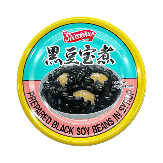 Shirakiku Black Soy Beans in Syrup Kuromame Takarani 6.34 oz