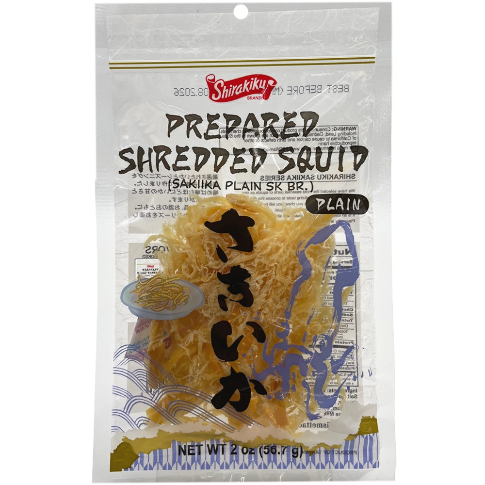 Shirakiku Prepared Shredded Squid Sakiima Plain 2 oz