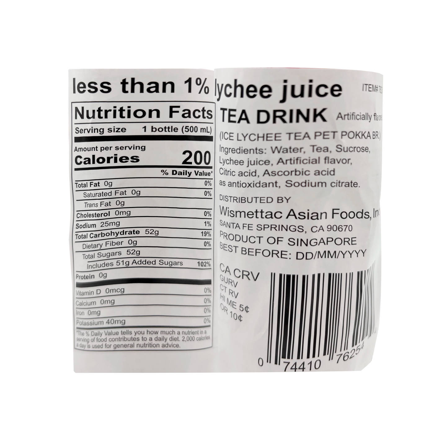 Pokka Ice Lychee Tea 16.9 oz