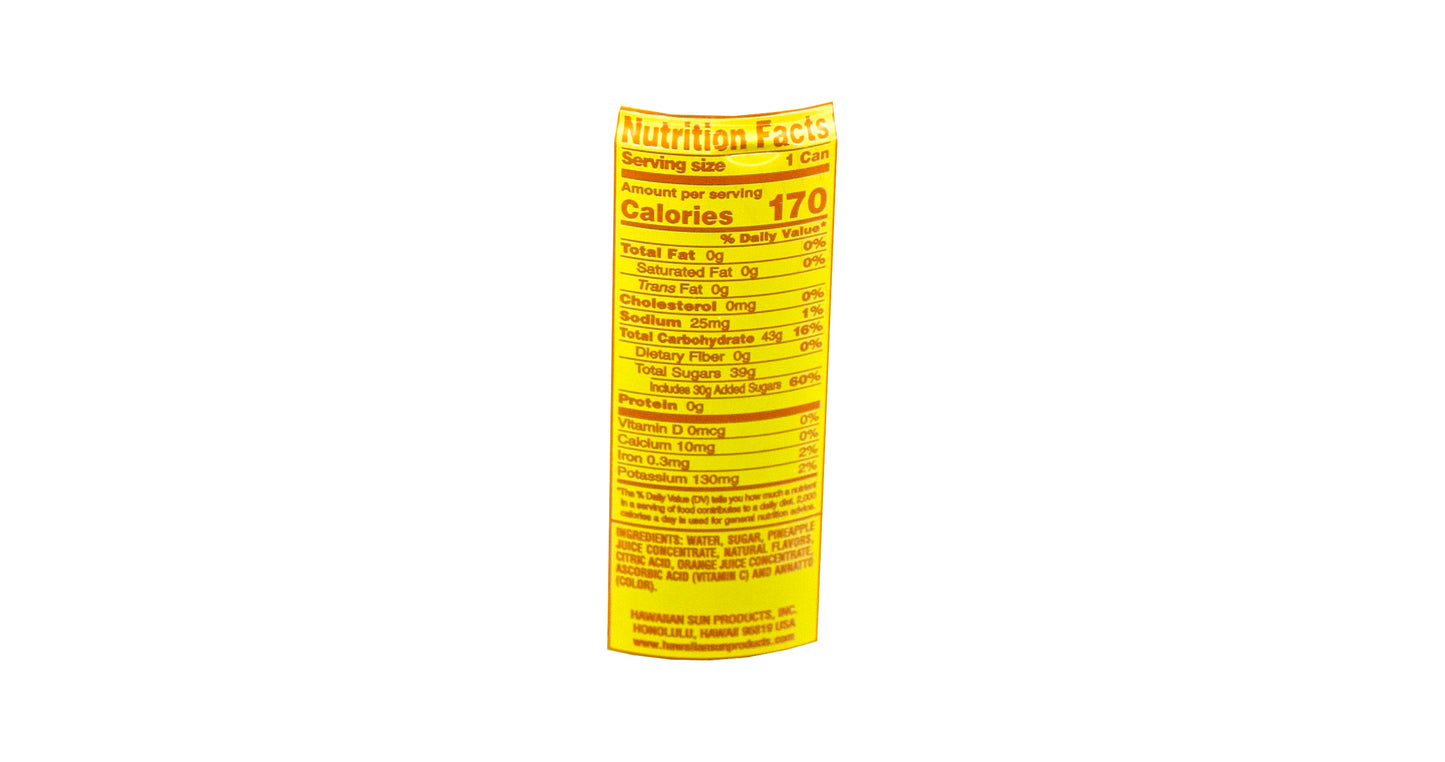 Hawaiian Sun Pineapple Orange 11.5 fl oz