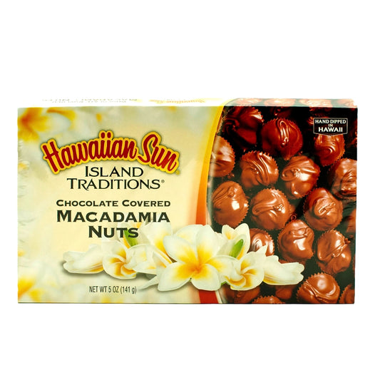 Hawaiian Sun Island Traditions Chocolate Covered Macadamia Nuts 5 oz